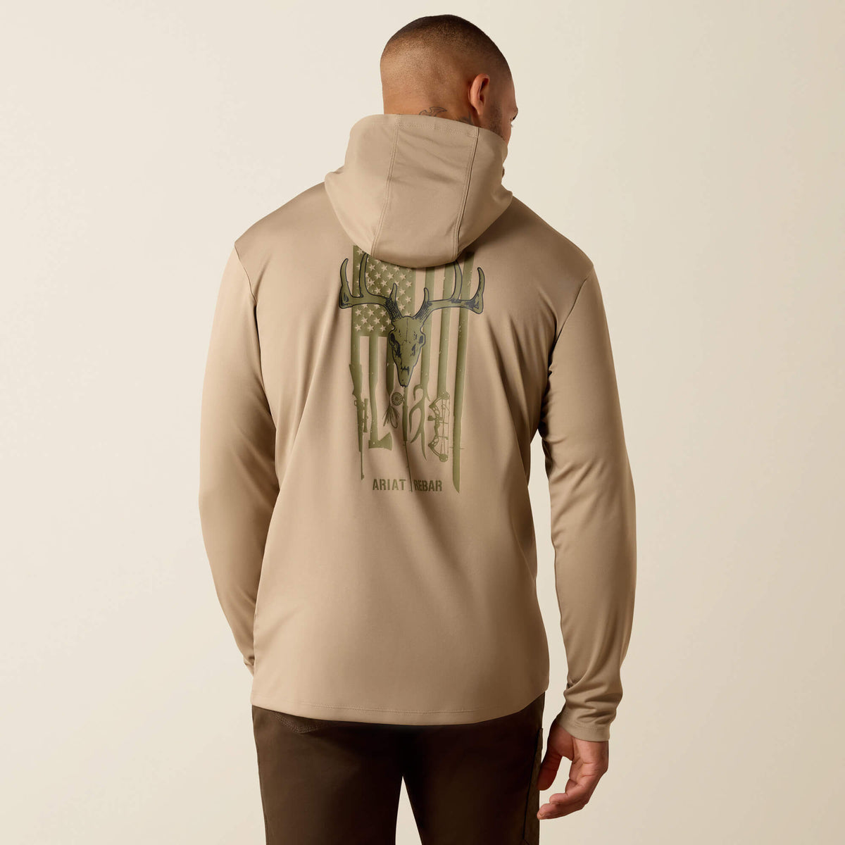 Ariat Popular Rebar Sunblocker Outdoor Hooded Classic Fit Long Sleeve T-Shirt