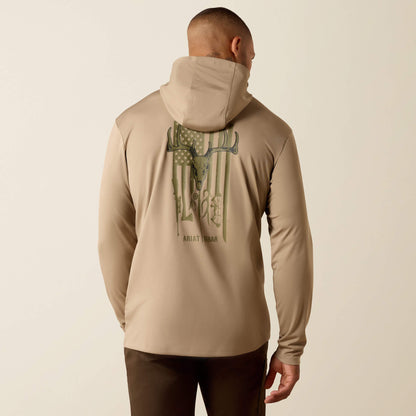 Ariat Popular Rebar Sunblocker Outdoor Hooded Classic Fit Long Sleeve T-Shirt