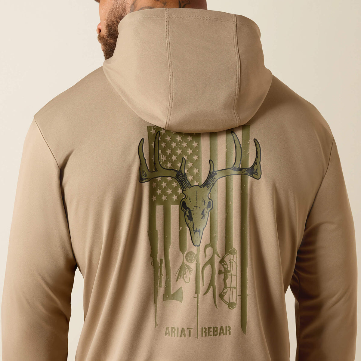 Ariat Popular Rebar Sunblocker Outdoor Hooded Classic Fit Long Sleeve T-Shirt