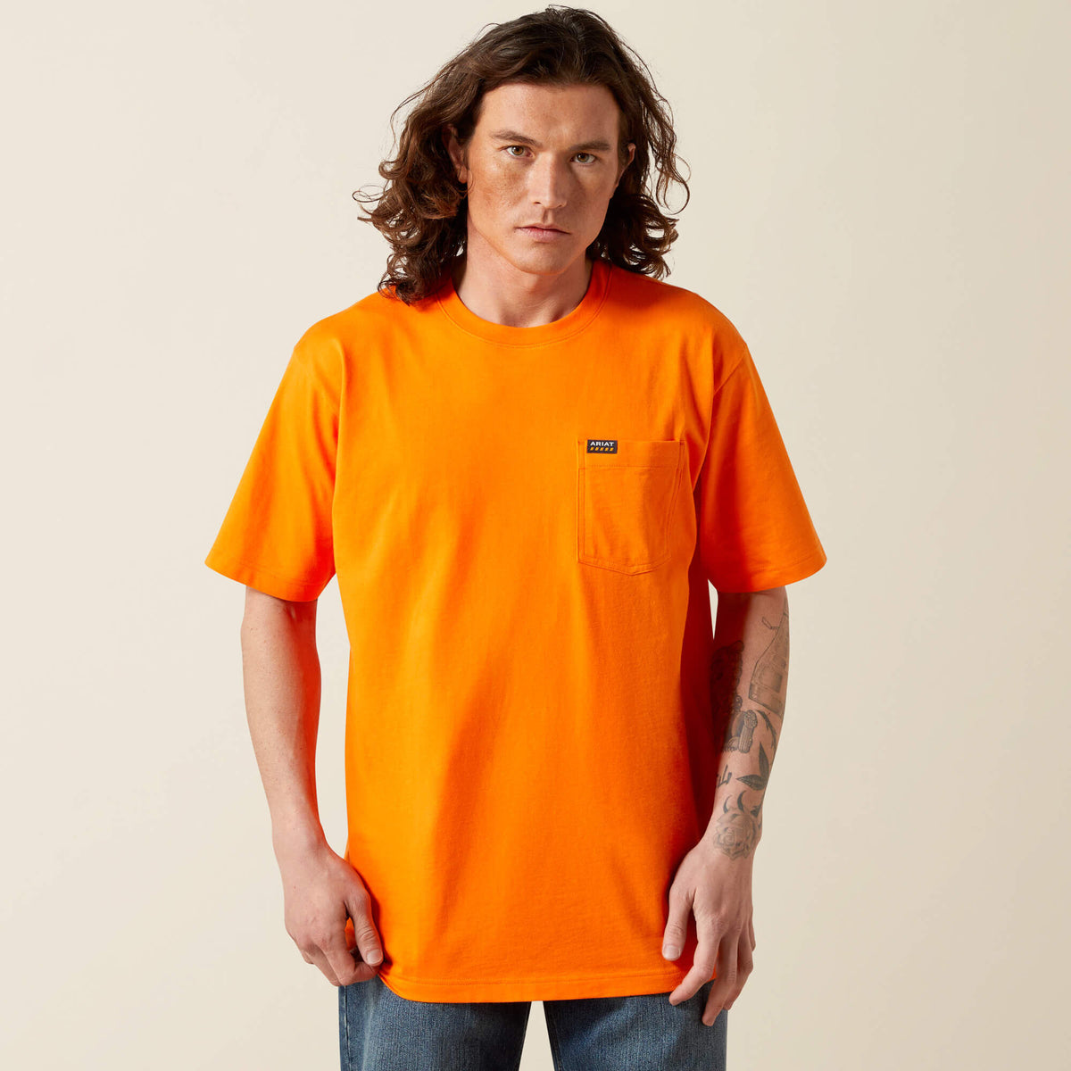 Ariat Quality Rebar Cotton Strong Standard Pocket T-Shirt