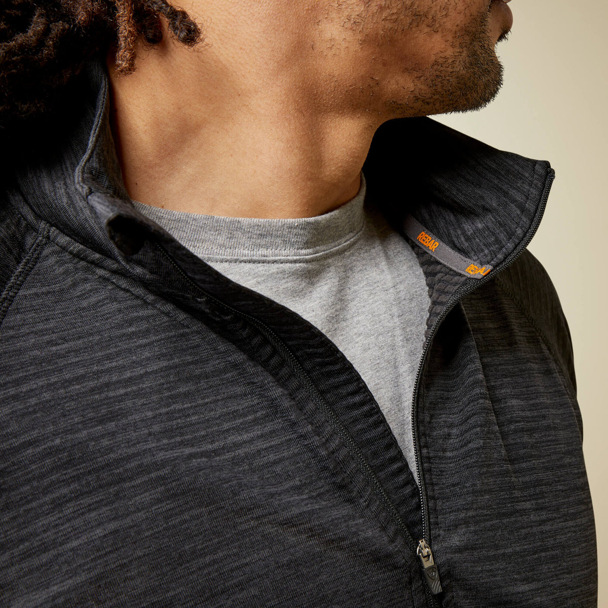 Ariat New Rebar Gridwork Baselayer 1/4 Zip T-Shirt