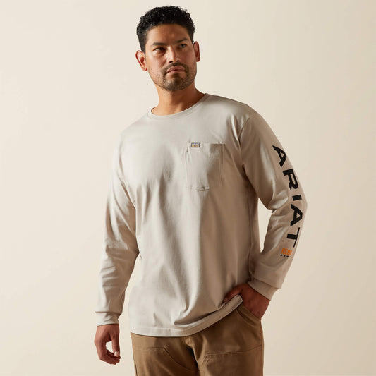 Ariat Sale Rebar Cotton Strong Standard Logo Pocket T-Shirt