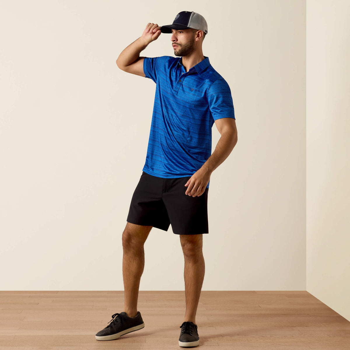 Ariat Signature All Over Print Fitted Polo