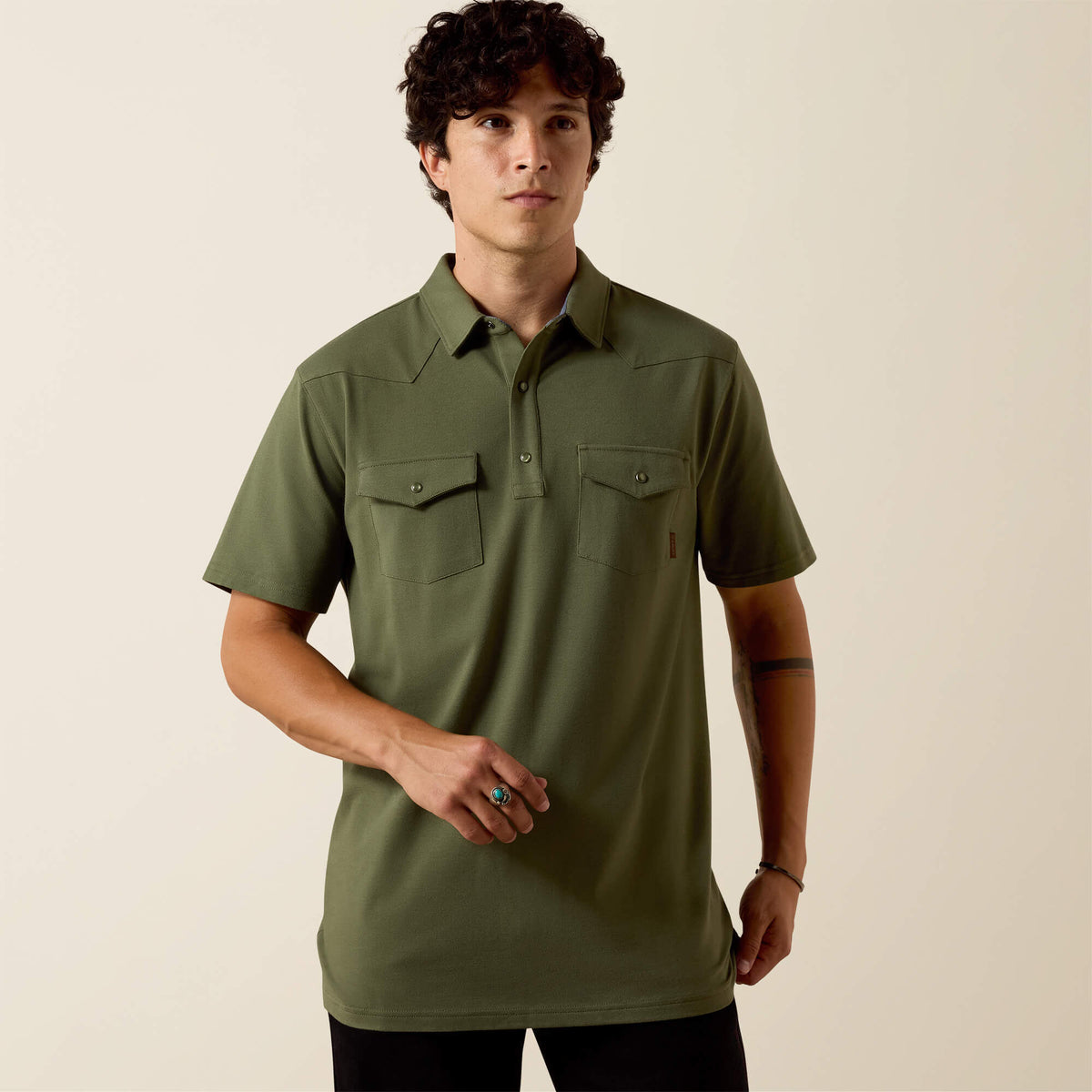 Ariat Recommended Retro Western Snap Polo