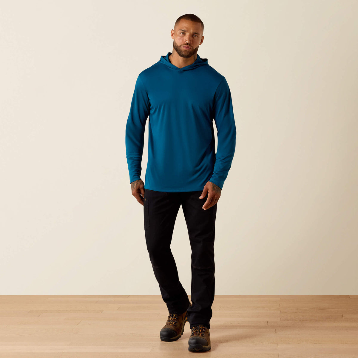Ariat Latest Rebar Sunblocker Outdoor Hooded Classic Fit Long Sleeve T-Shirt
