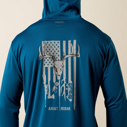 Ariat Latest Rebar Sunblocker Outdoor Hooded Classic Fit Long Sleeve T-Shirt