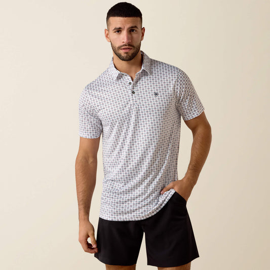 Ariat Everyday All Over Print Fitted Polo