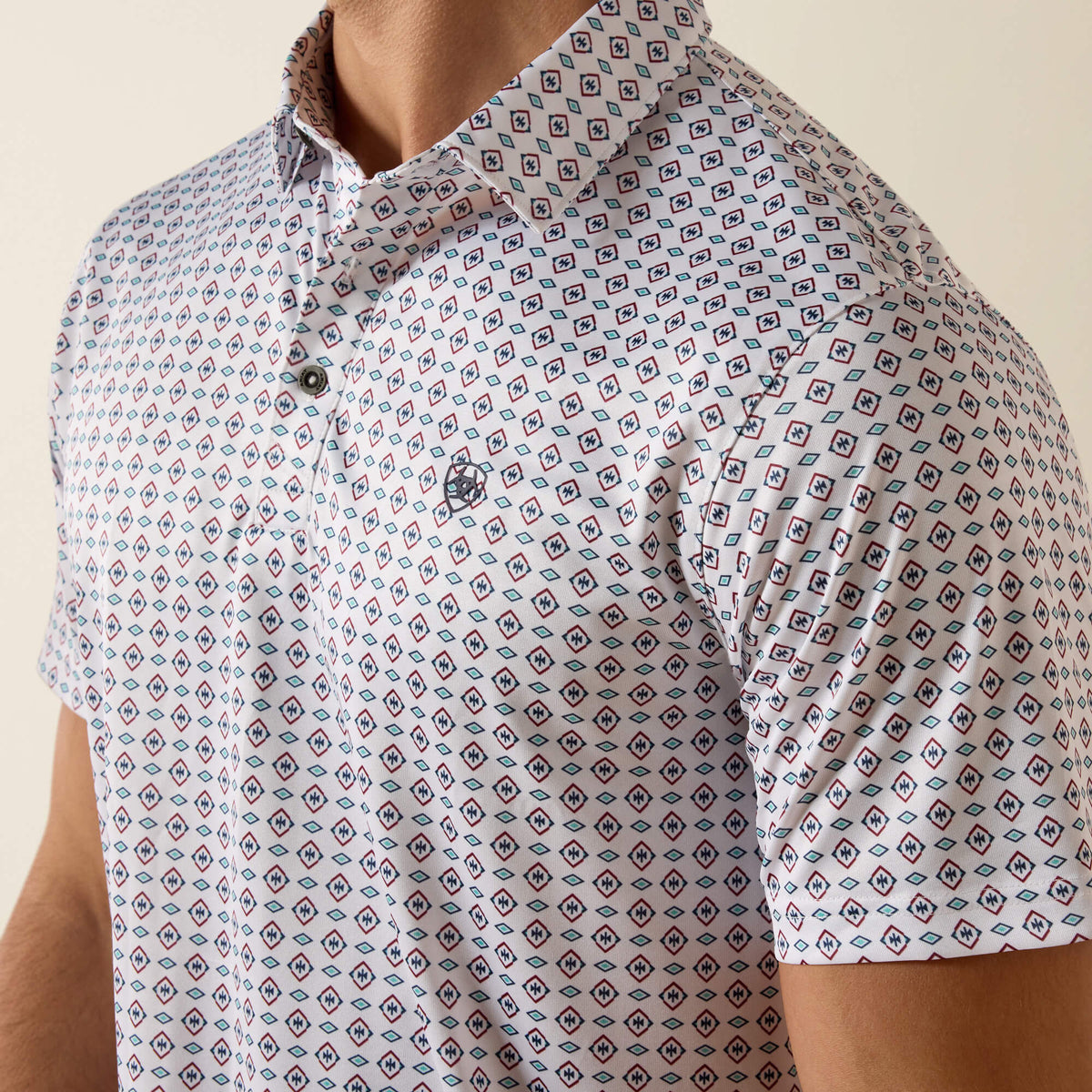 Ariat Everyday All Over Print Fitted Polo