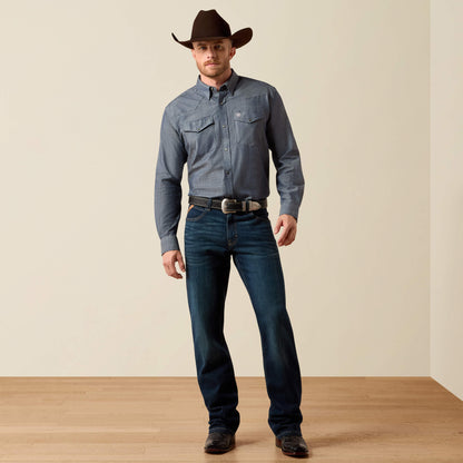 Ariat Great Value Wrinkle Free Refined Slub Classic Fit Shirt