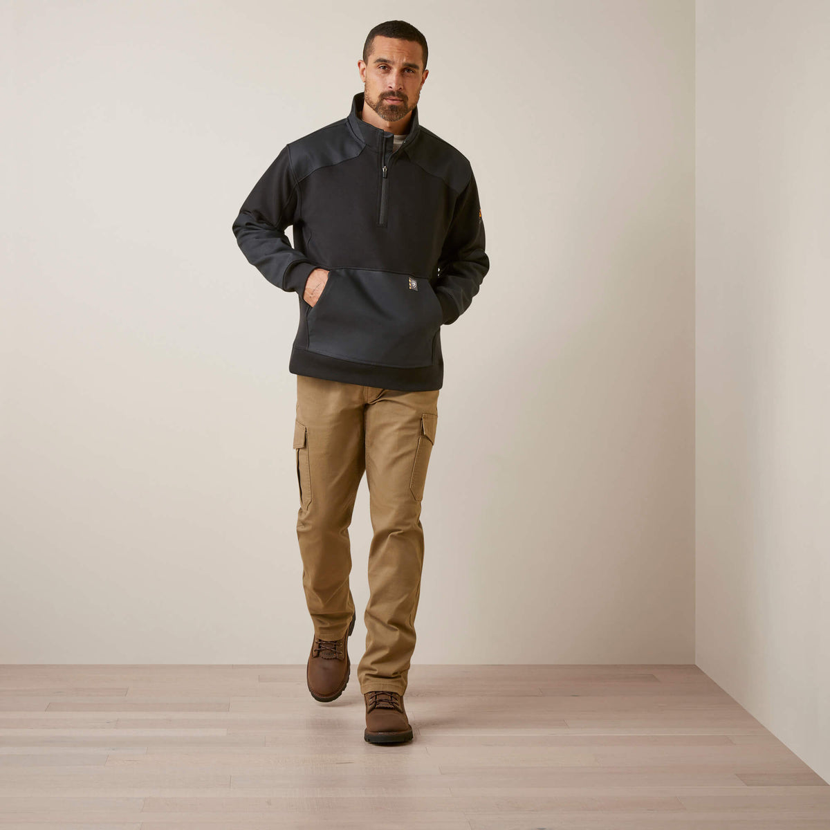 Ariat Trending Rebar Workman Duracanvas 1/4 Zip Sweatshirt