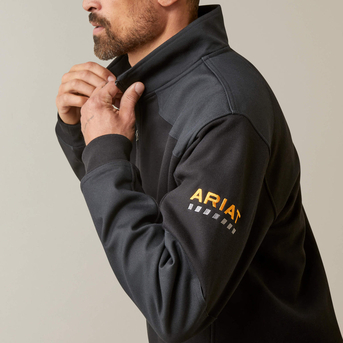 Ariat Trending Rebar Workman Duracanvas 1/4 Zip Sweatshirt