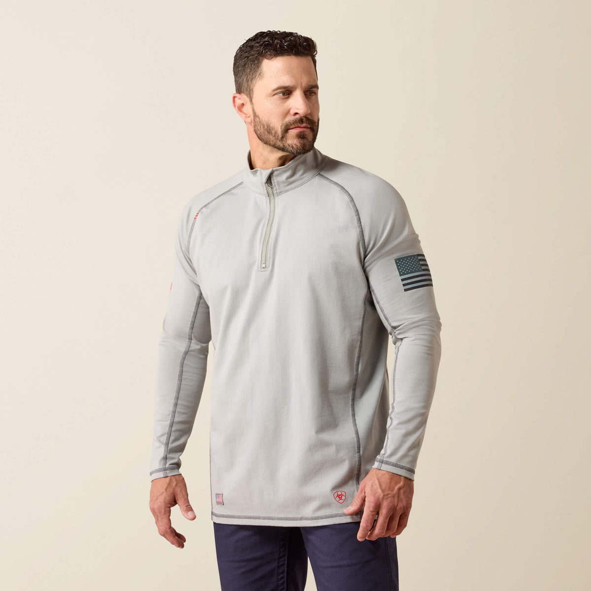 Ariat Signature FR Combat Stretch Patriot 1/4 Zip Work Shirt