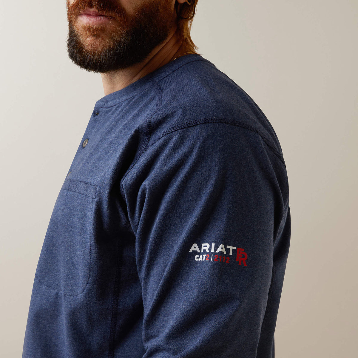 Ariat Deals FR Air Refinery Row Graphic Henley Top
