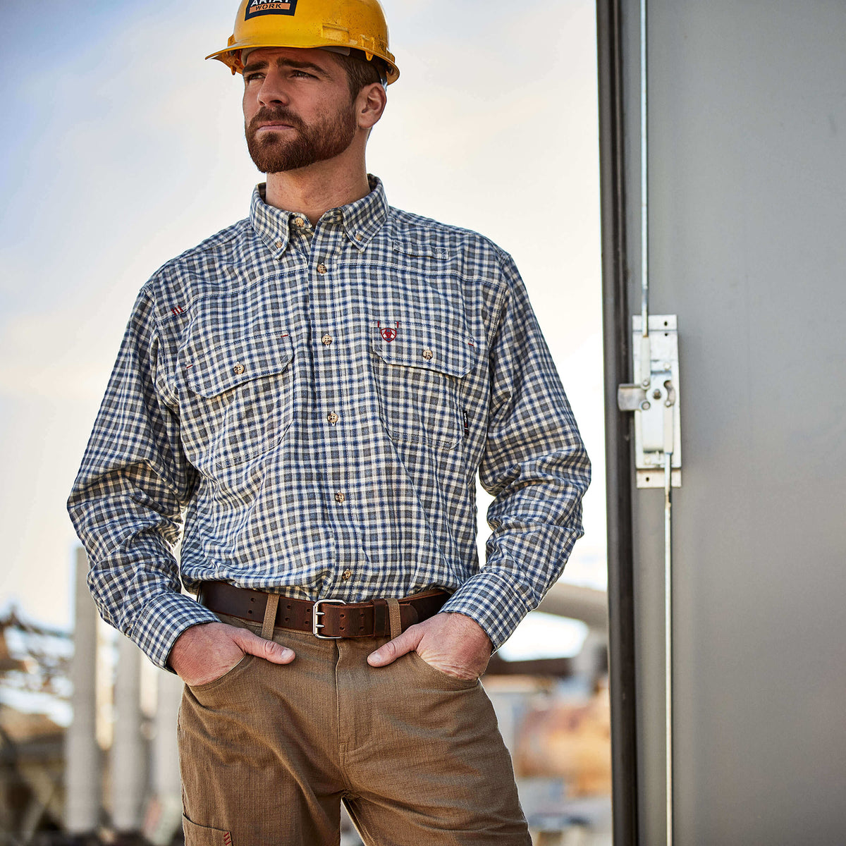 Ariat Signature FR Plaid Featherlight Work Shirt