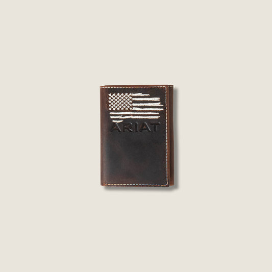 Ariat Deals Flag Trifold Wallet