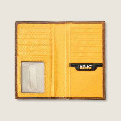 Ariat Top Pick Work Roughneck Label Canvas Trifold Wallet