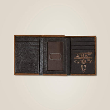 Ariat Hot Sale Flag Shield Trifold Wallet