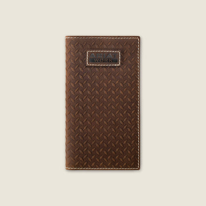 Ariat Featured Diamond Plate Embossed Checkbook Wallet