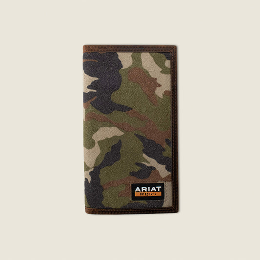 Ariat Hot Sale Camo Inlay Checkbook Wallet
