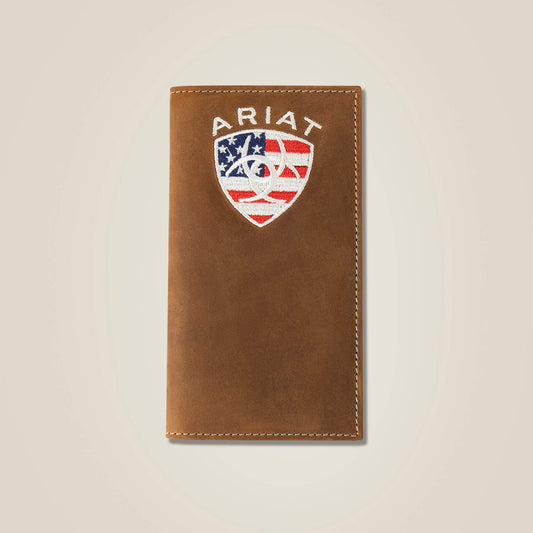Ariat Recommended Flag Shield Rodeo Wallet