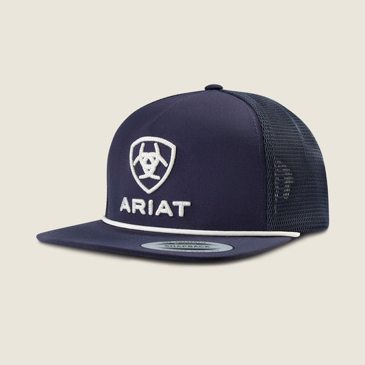 Ariat Exclusive Raised Embroidery With Brim Rope Cap