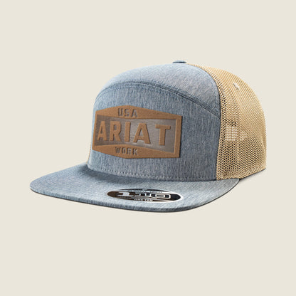 Ariat Top Pick Ariat Work Leather Badge Snapback Cap