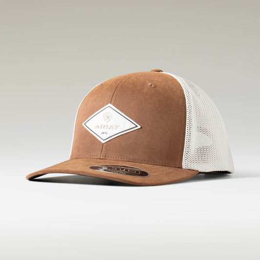 Ariat New Diamond Leather Patch Cap