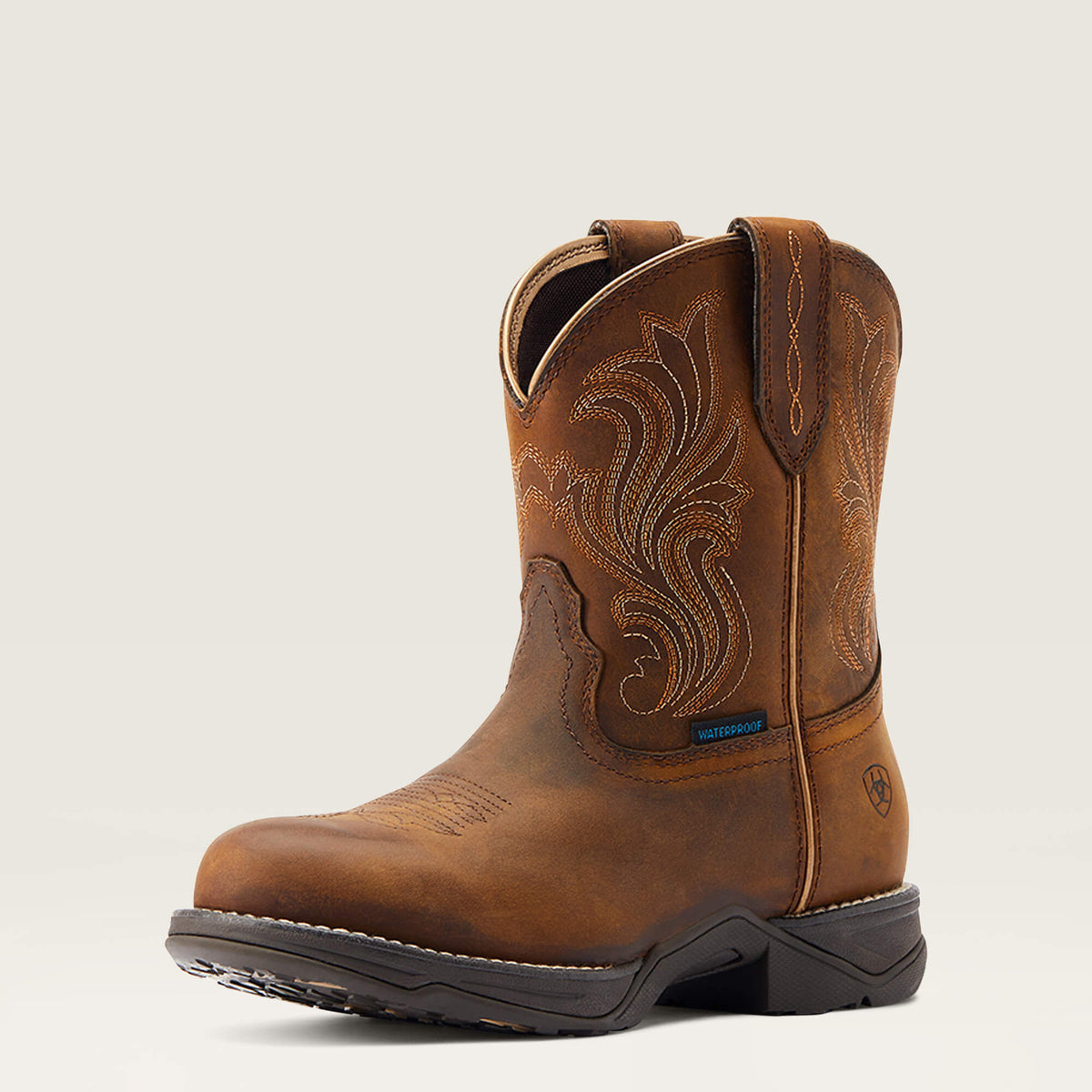 Ariat Latest Anthem Round Toe Shortie Waterproof Western Boot