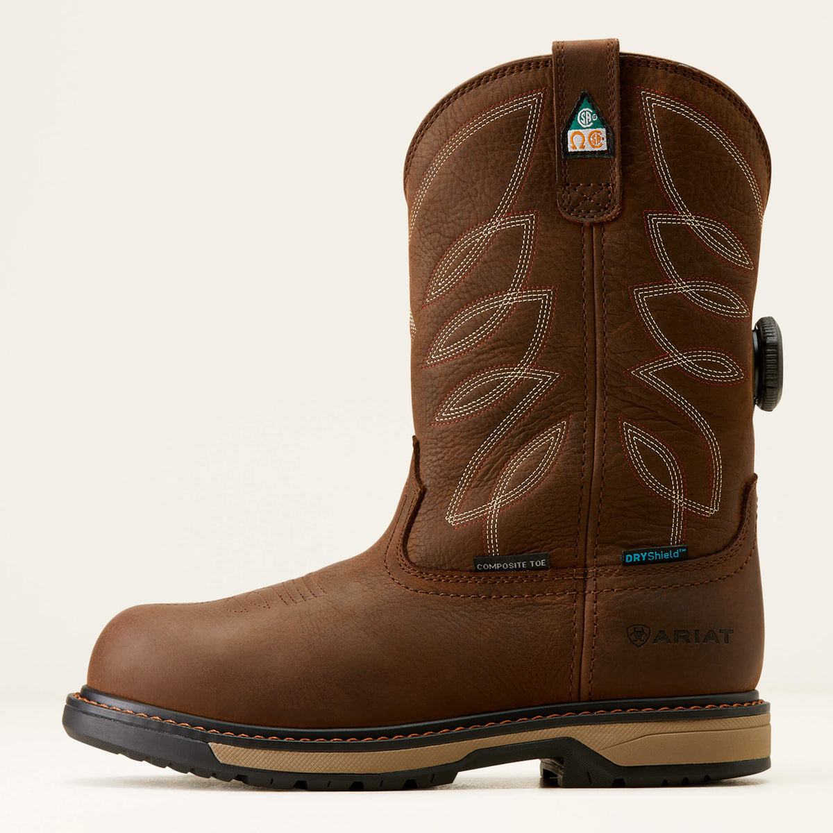 Ariat Deals Riveter Pull-On BOA CSA Waterproof Composite Toe Work Boot