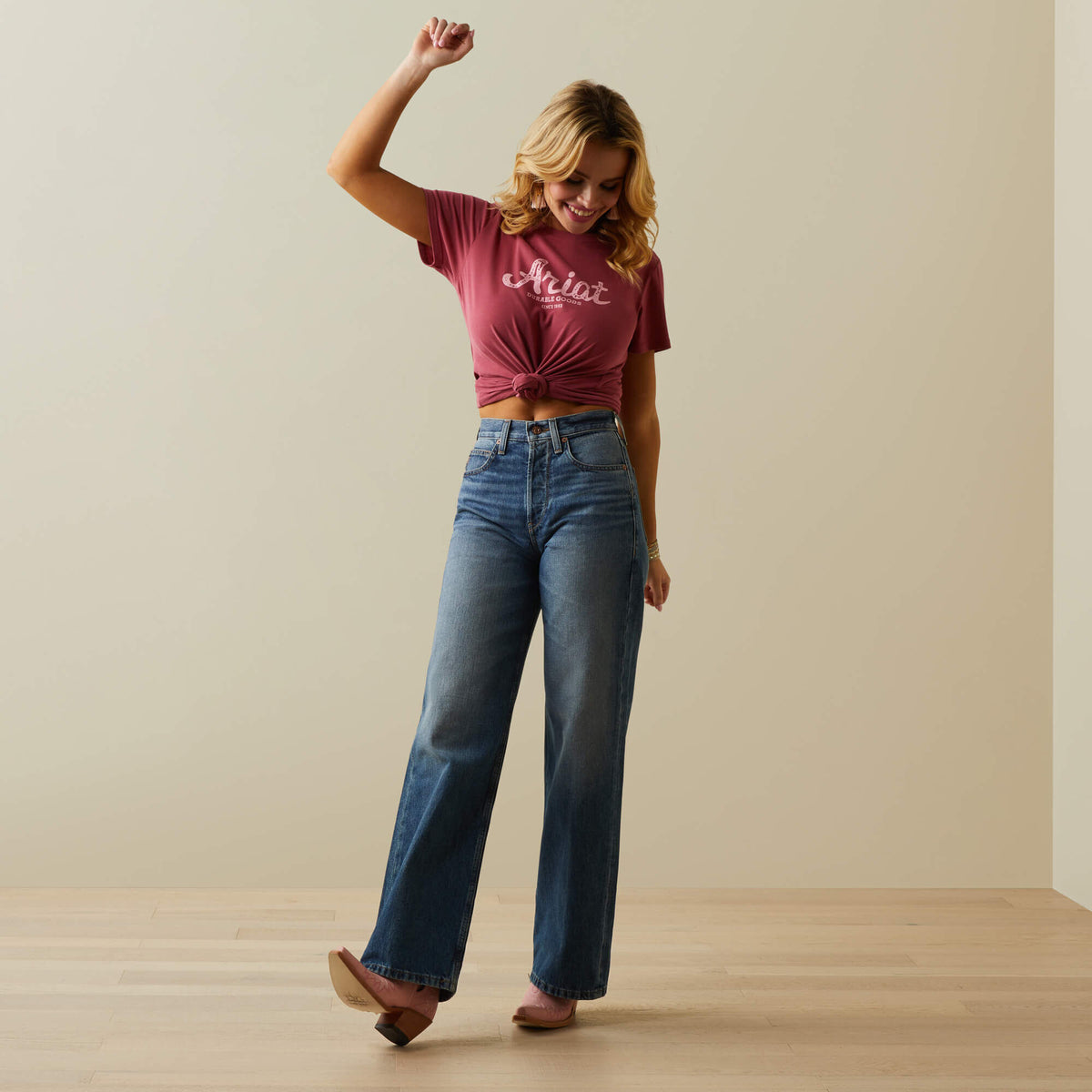 Ariat Trending Ultra High Rise Tomboy Wide Jean