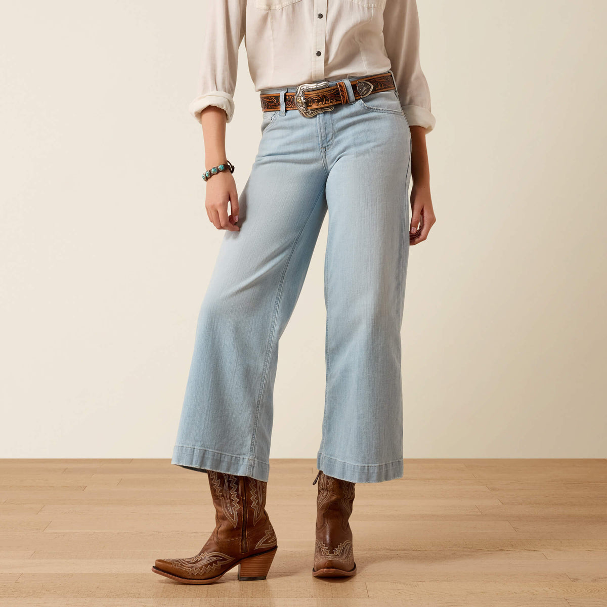Ariat Premium Perfect Rise Clare Wide Leg Crop Jeans
