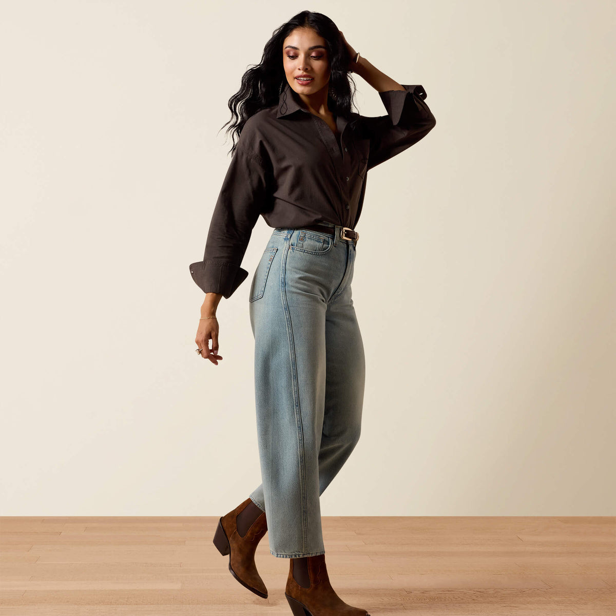 Ariat Exclusive Ultra High Rise Jazmine Barrel Jeans
