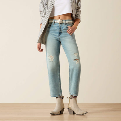 Ariat Discount Ultra High Rise Tomboy Relaxed Straight Leg Jeans