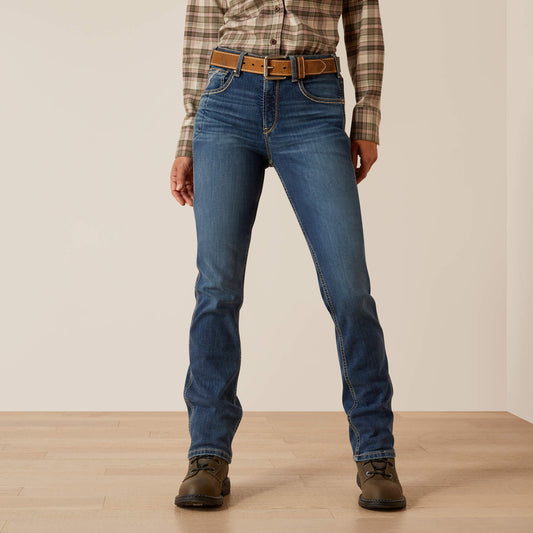 Ariat Top Pick Rebar High Rise Riveter DuraStretch Straight Leg Jeans