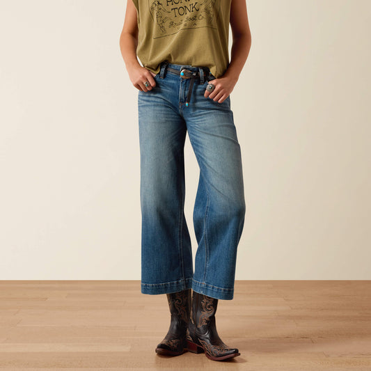 Ariat Premium Perfect Rise Jazmine Wide Leg Crop Jeans