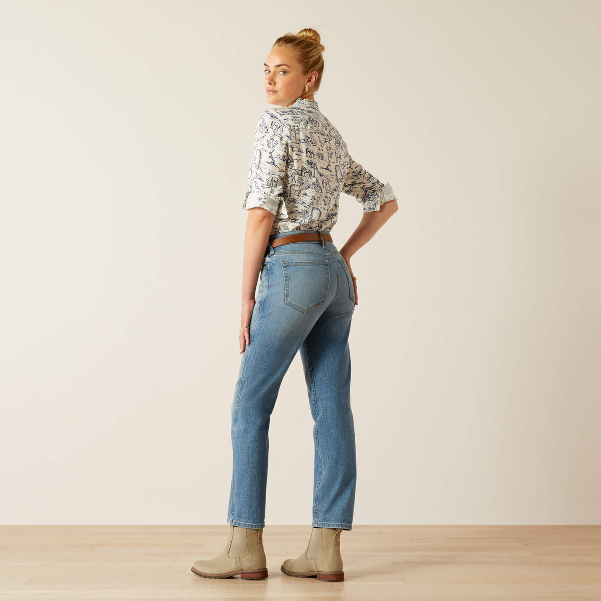 Ariat Sale High Rise Bridle Slim Straight Leg Jeans