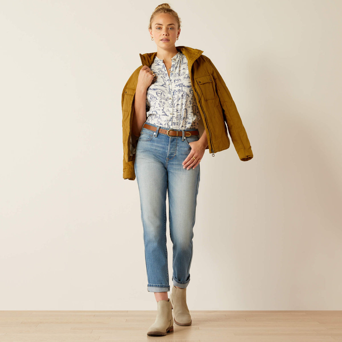 Ariat Sale High Rise Bridle Slim Straight Leg Jeans