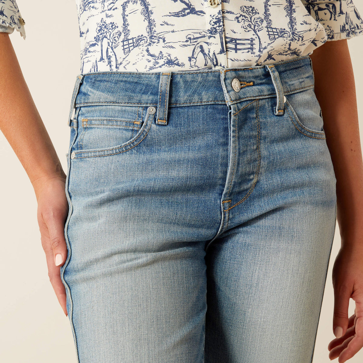 Ariat Sale High Rise Bridle Slim Straight Leg Jeans