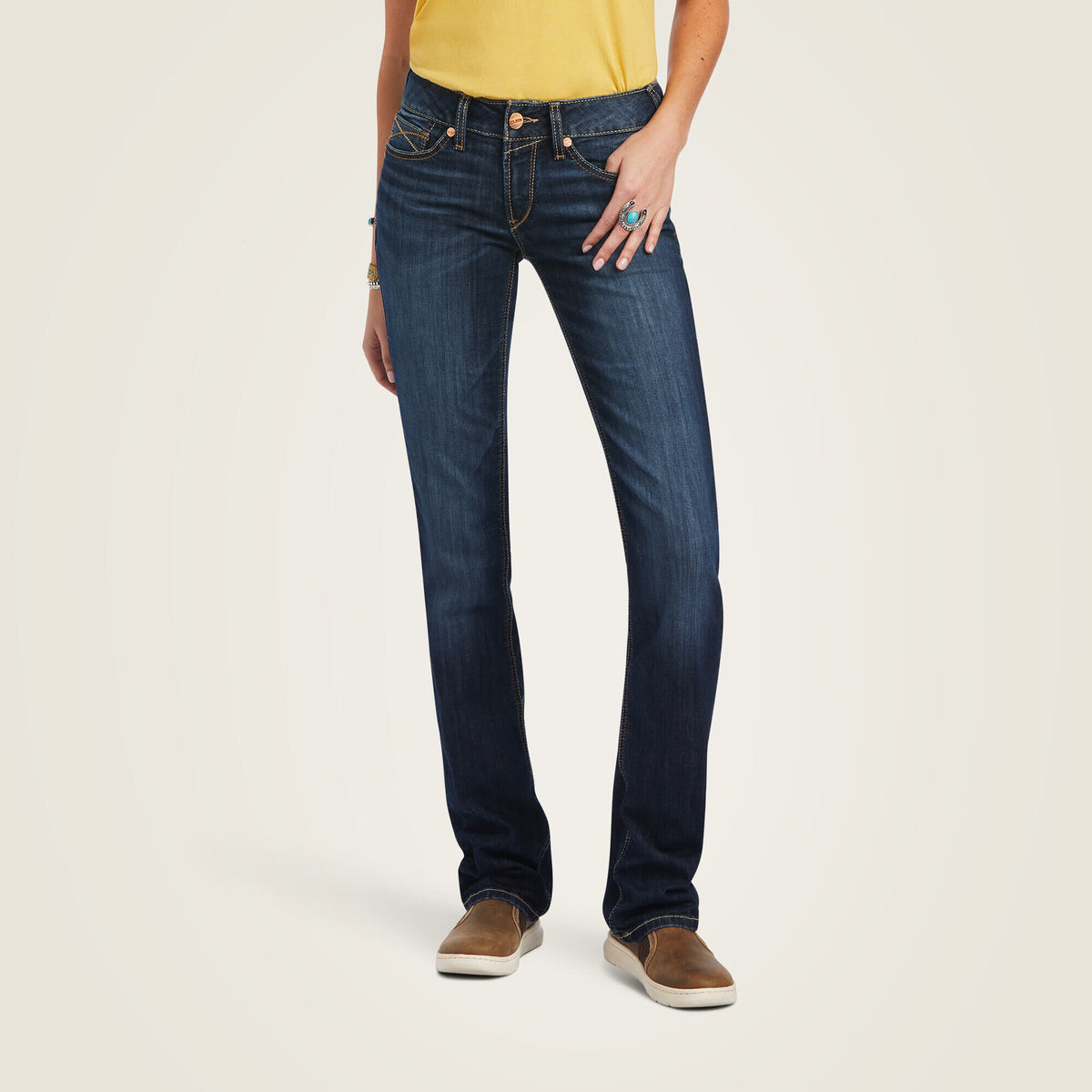 Ariat New Mid Rise Octavia Straight Leg Jeans