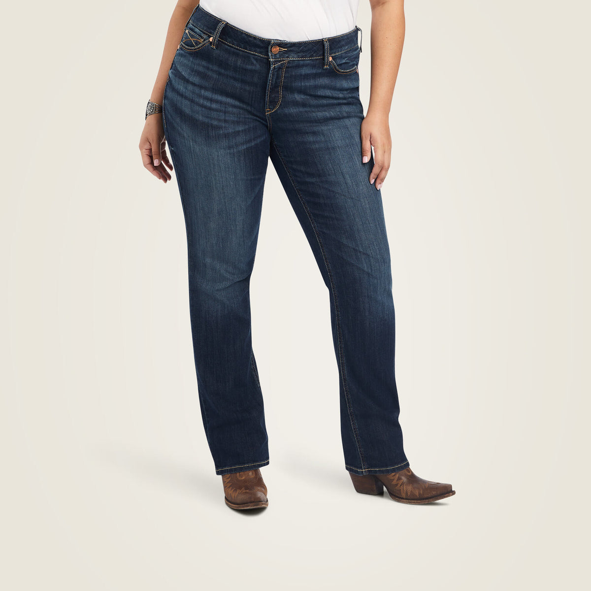 Ariat New Mid Rise Octavia Straight Leg Jeans