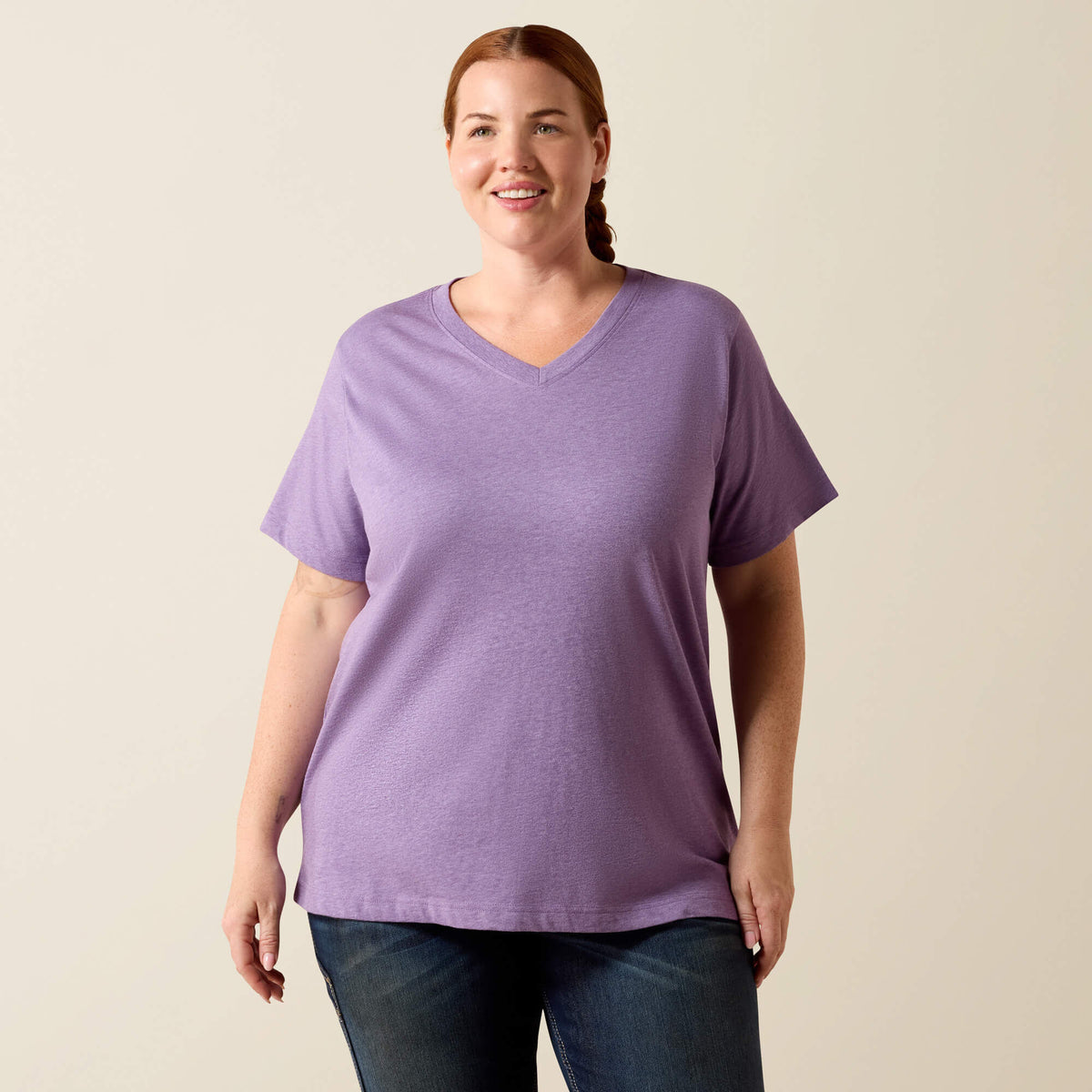 Ariat Customer Favorite Rebar Cotton Strong Standard V-Neck T-Shirt