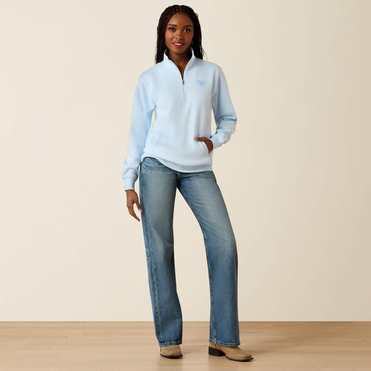 Ariat Everyday Foundation Logo 1/2 Zip Sweatshirt