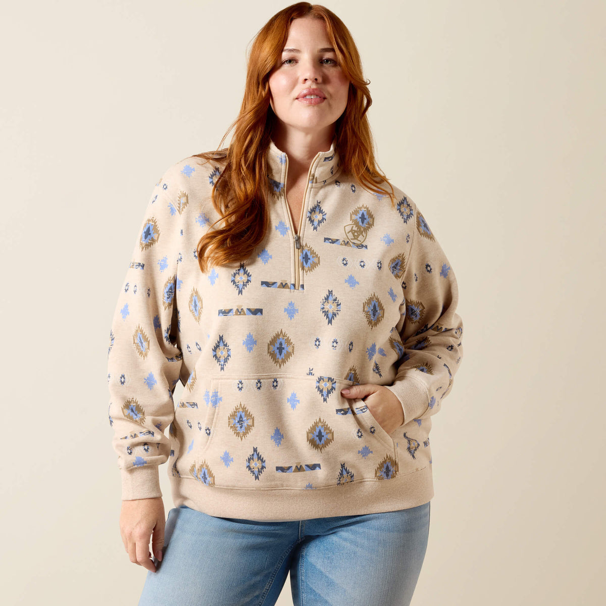 Ariat Special Offer Sapphire 1/2 Zip Sweatshirt