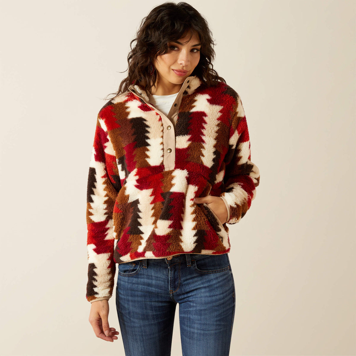 Ariat Everyday Berber Snap Front Sweatshirt