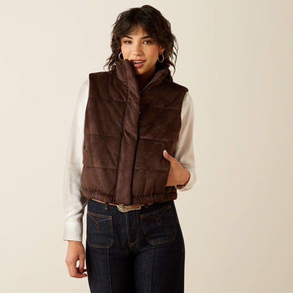 Ariat Trending Swirls Faux Leather Vest