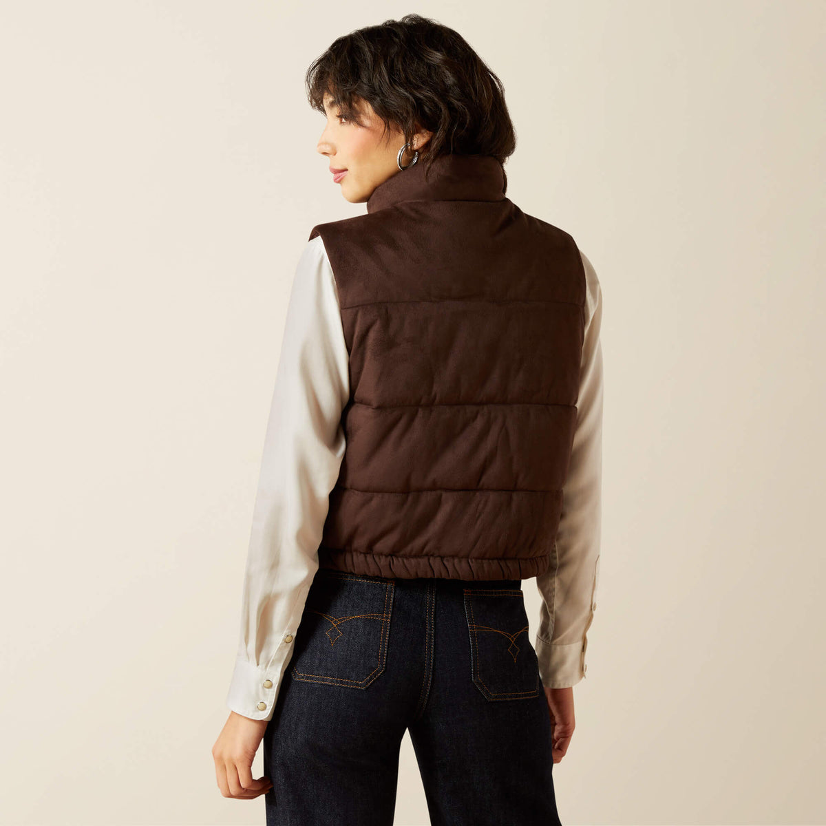 Ariat Trending Swirls Faux Leather Vest