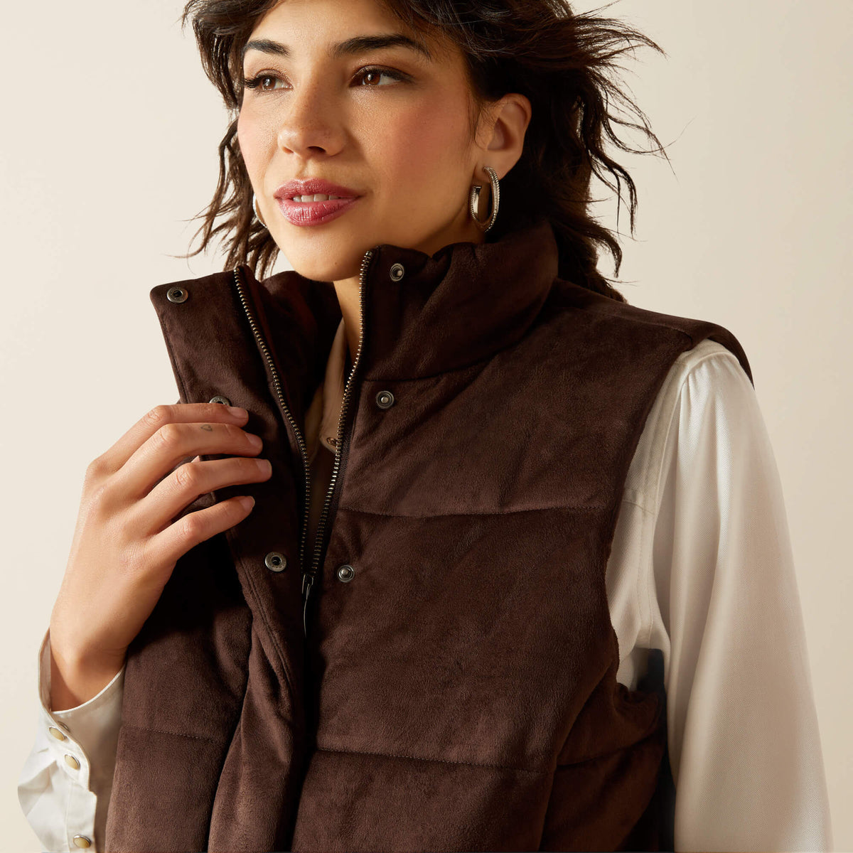 Ariat Trending Swirls Faux Leather Vest