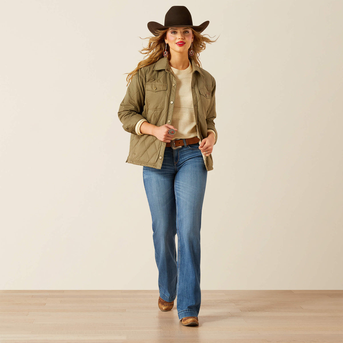 Ariat Great Value Grizzly Quilted Barn Jacket