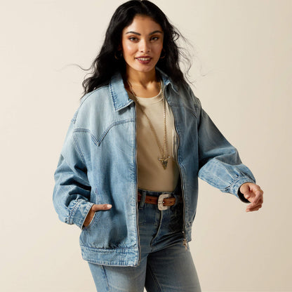 Ariat Classic Cheyenne Denim Bomber Jacket