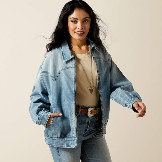 Ariat Classic Cheyenne Denim Bomber Jacket